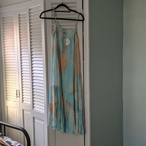 Cotton candy tie dye maxi dress